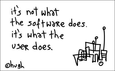 It's not what software does